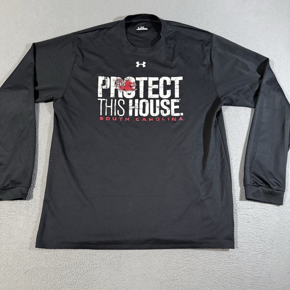Under Armour Men's NCAA South Carolina Gamecocks Heat Gear Long Sleeve T-Shirt L